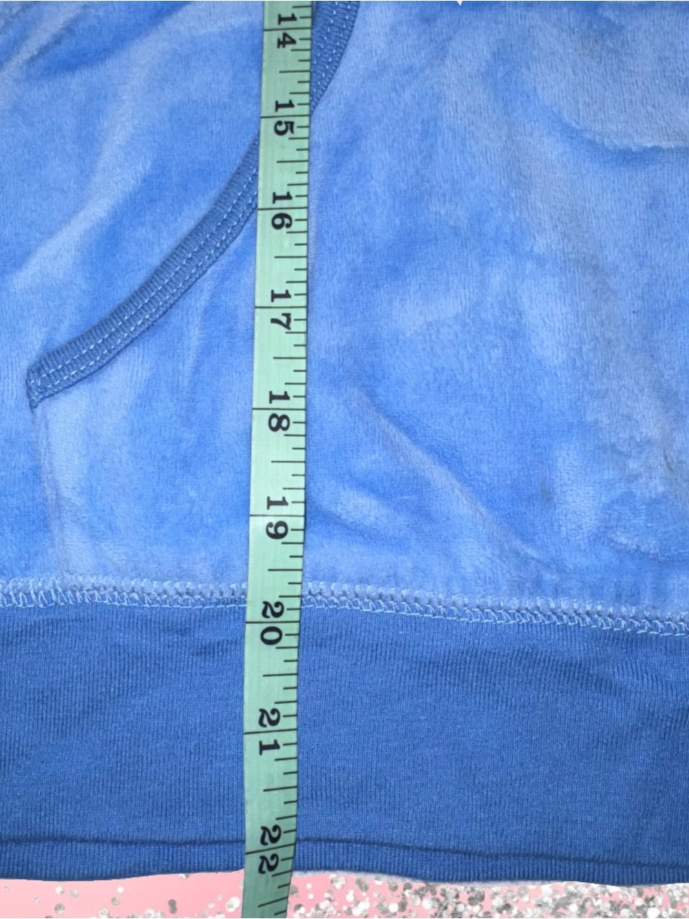 Juicy Couture Sky Blue Velour Zip Hoodie & Joggers - Picture 9 of 14